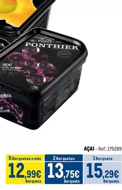 Oferta de Ponthier - Açai por 15,29€ en Makro