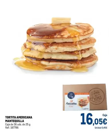 Oferta de MS - Tortita Americana Mantequilla por 16,05€ en Makro