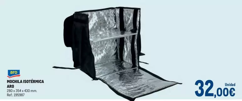 Oferta de Aro - Pacchilla Isotérmica por 32€ en Makro