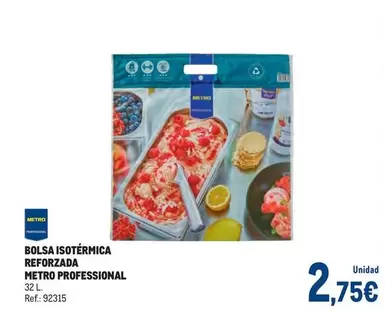 Oferta de Metro Professional - Bolsa Isotermica Reforzada por 2,75€ en Makro