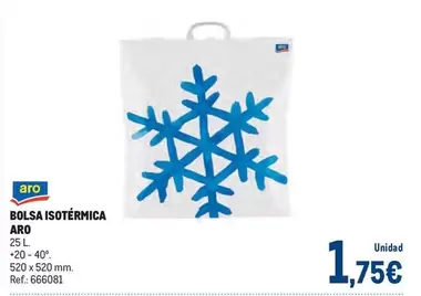 Oferta de Aro - Bolsa Isotermica por 1,75€ en Makro