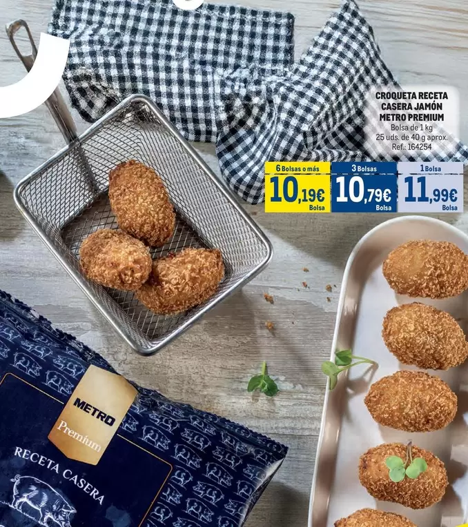 Oferta de Croqueta Receta Casera Jamon por 11,99€ en Makro