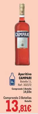 Oferta de Campari - Aperitivo por 13,81€ en Makro