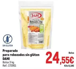 Oferta de Dani - Preparado Para Rebozados Sin Gluten por 24,55€ en Makro