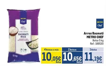 Oferta de Chef - Arroz Basmati por 11,19€ en Makro