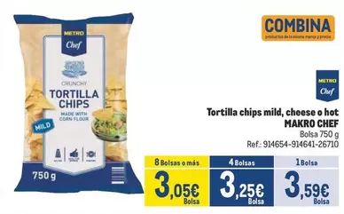 Oferta de Makro - Tortilla Chips Mild, Cheese O Hot por 3,59€ en Makro