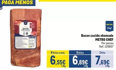 Oferta de Chef - Bacon Cocido Ahumado por 7,69€ en Makro
