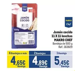 Oferta de Makro - Chef Jamon Cocido por 5,45€ en Makro