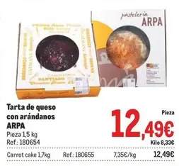 Oferta de Santiago - Tarta De Queso Con Arandanos por 12,49€ en Makro