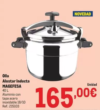 Oferta de Magefesa - Olla Alustar Inducta por 165€ en Makro