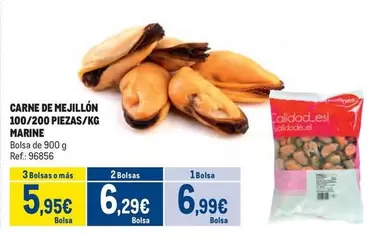 Oferta de Carne De Mejillon 100/200 Piezas/kg Marine por 6,99€ en Makro