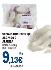 Oferta de Alfrisa - Sepia Marruecos Iqf 250/400 G por 9,13€ en Makro