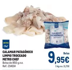 Oferta de Chef - Calamar Patagonico Limpio Troceado por 9,95€ en Makro