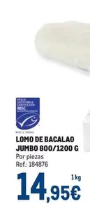 Oferta de Jumbo - Lomo De Bacalao por 14,95€ en Makro