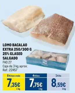 Oferta de Salgado - Lomo Bacalao Extra por 8,59€ en Makro