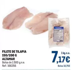 Oferta de Altamar - Filete De Tilapia 150/200 G por 7,17€ en Makro