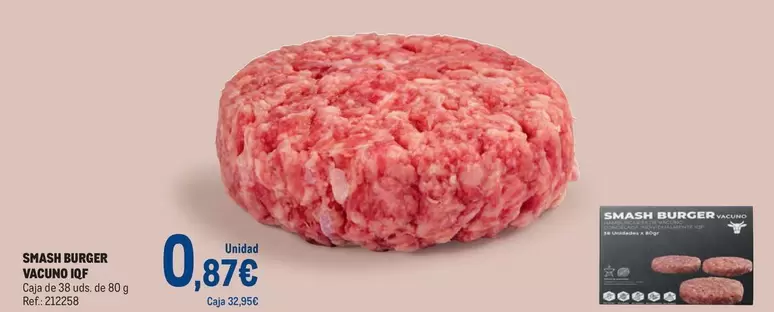 Oferta de Smash - Snack Burger por 0,87€ en Makro