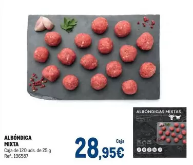 Oferta de Mixta - Albóndiga por 28,95€ en Makro