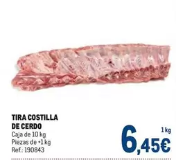 Oferta de Tira Costilla De Cerdo por 6,45€ en Makro