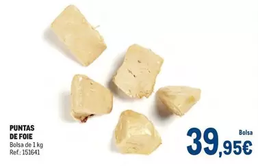 Oferta de Puntas De Foie por 39,95€ en Makro