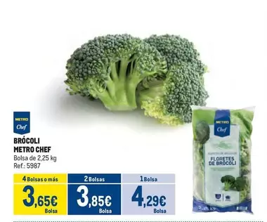 Oferta de Chef - Brócoli por 4,29€ en Makro
