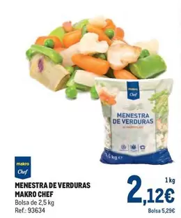 Oferta de Chef - Menestra De Verduras por 2,12€ en Makro