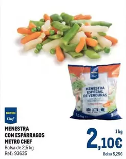 Oferta de Chef - Menestra Con Esparragos por 2,1€ en Makro