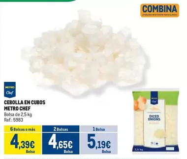 Oferta de Chef - Cebolla En Cubos por 5,19€ en Makro