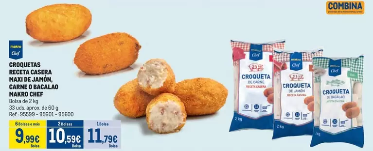Oferta de Makro - Croquetas Receta Casera Maxi D'amahn/ Barbecue por 9,99€ en Makro
