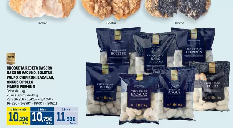 Oferta de Makro - Croqueta Receta Casera Barbe D'avoine Dolcetta, Pagos Do Bellado, Magro por 10,79€ en Makro