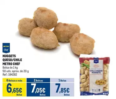 Oferta de Chef - Nuggets Queso/Chile por 7,85€ en Makro