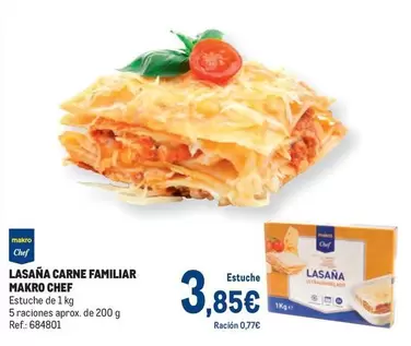 Oferta de Makro - Chef Lasaña Carne Familiar por 3,85€ en Makro