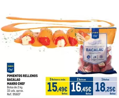 Oferta de Makro - Pimientos Rellenos Bacalao por 18,25€ en Makro