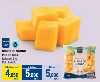 Oferta de Chef -  Cubos De Mango por 5,69€ en Makro