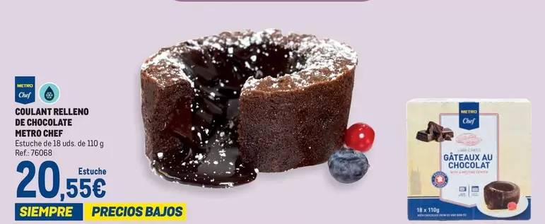 Oferta de Chef - Collant Relleno De Chocolate por 20,55€ en Makro