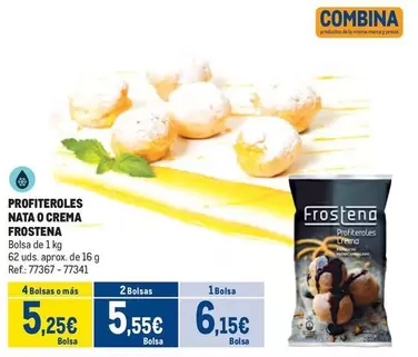 Oferta de Frostena - Profiteroles Nata O Crema por 6,15€ en Makro