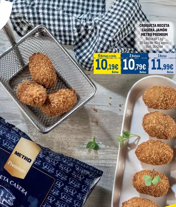 Oferta de Croqueta Receta Casera Jamon por 11,99€ en Makro