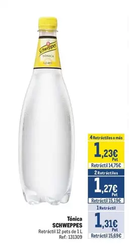 Oferta de Schweppes - Tonica por 1,31€ en Makro