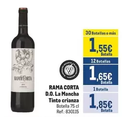 Oferta de Rama Corta - D.o. La Mancha Tinto Crianza por 1,85€ en Makro