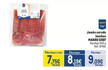 Oferta de Makro - Jamon Curado Lonchas por 9,09€ en Makro