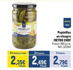 Oferta de Chef - Pepinillos En Vinagre por 2,79€ en Makro