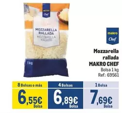 Oferta de Chef - Mozzarella Rallada por 7,69€ en Makro