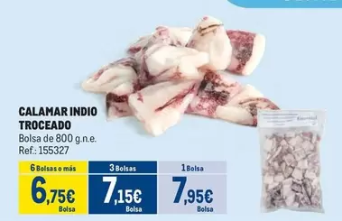 Oferta de Calamar Indio Troceado por 7,95€ en Makro