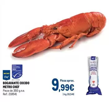 Oferta de Chef - Bogavante Cocido por 9,99€ en Makro