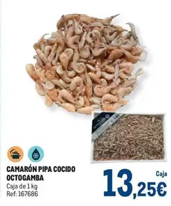 Oferta de Octogamba - Camaron Pipa Cocido por 13,25€ en Makro