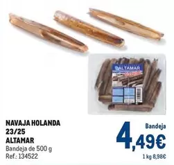 Oferta de Altamar - Navaja Holanda 23/25 por 4,49€ en Makro
