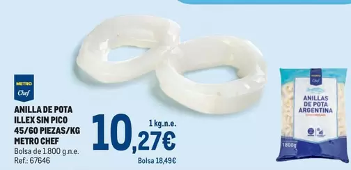 Oferta de Chef - Anilla De Pota Lleve Sin Pico 4/50 Piezas/kg por 10,27€ en Makro