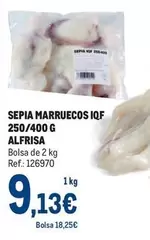 Oferta de Alfrisa - Sepia Marruecos Iqf 250/400 G por 9,13€ en Makro