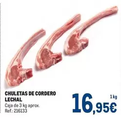 Oferta de Chuletas De Cordero Lechal por 16,95€ en Makro