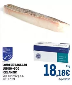 Oferta de Jumbo - Lomo De Bacalao  +500 por 18,18€ en Makro